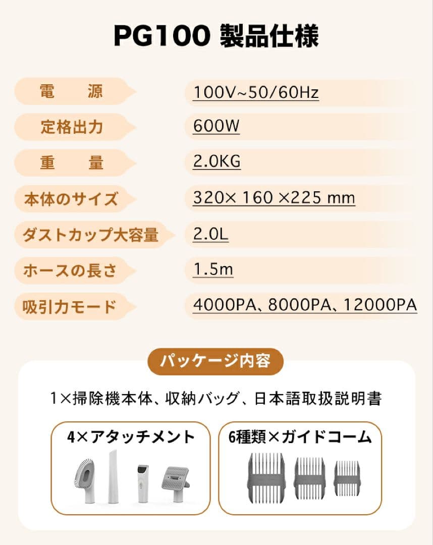 ペット用バリカンセット エアロボ