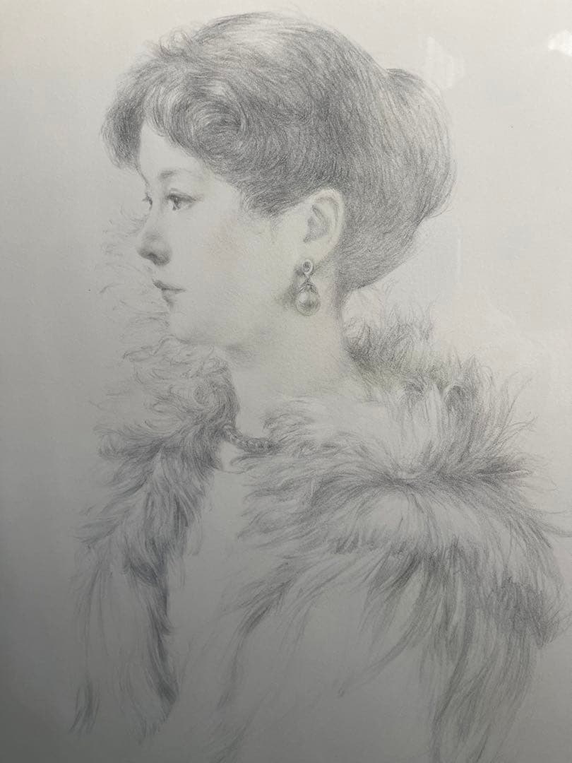 値下げあり‼️半額‼️中山忠彦オリジナルリトグラフ「サロンにて」