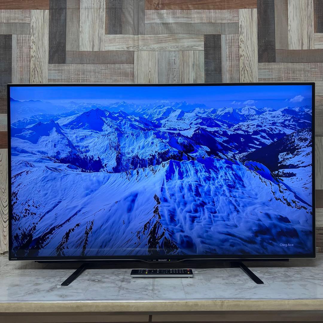 即日受渡❣️全国送料込シャープ50型4K液晶テレビ3チューナーユーチューブ視聴可