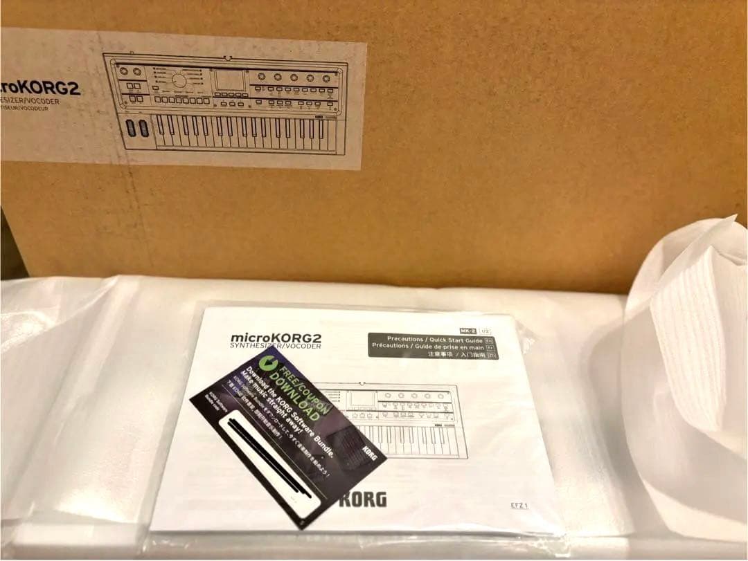 【新品未使用】KORG microKORG2 限定色（ホワイトメタリック）