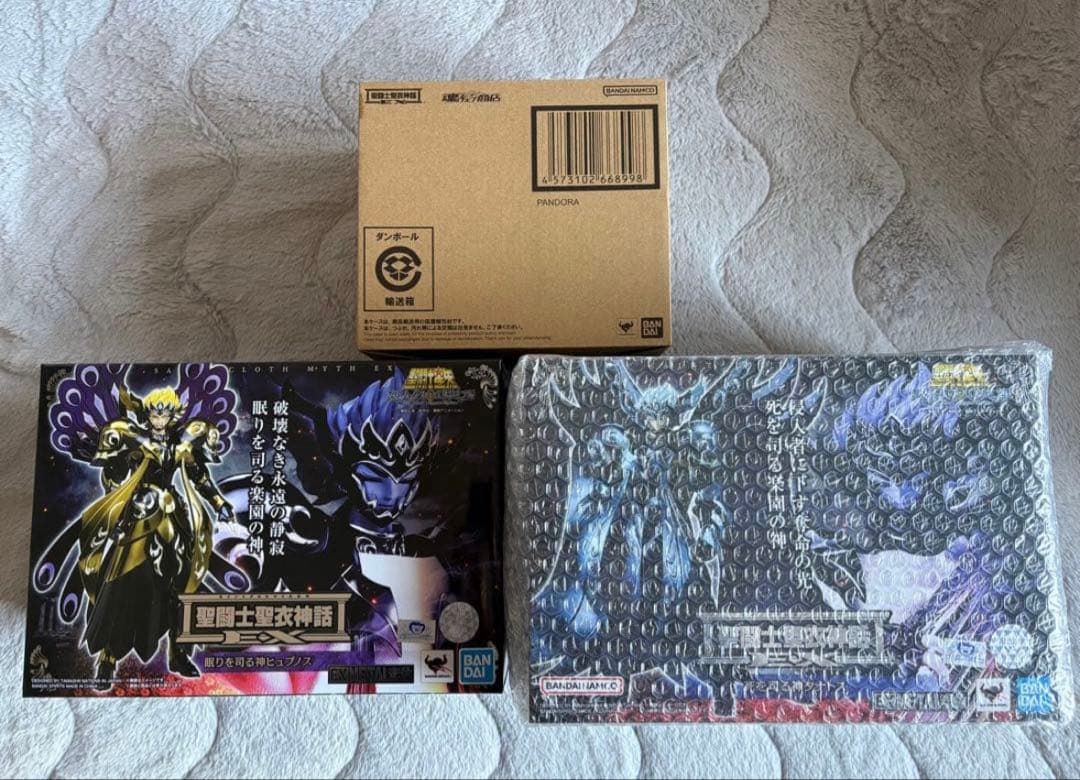 聖闘士聖衣神話EXパンドラ　タナトス　ヒュプノス　3体まとめ売り　日本国内正規品