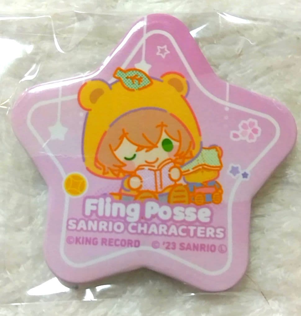 ヒプノシスマイク　サンリオコラボ　星型缶バッジ　シブヤ