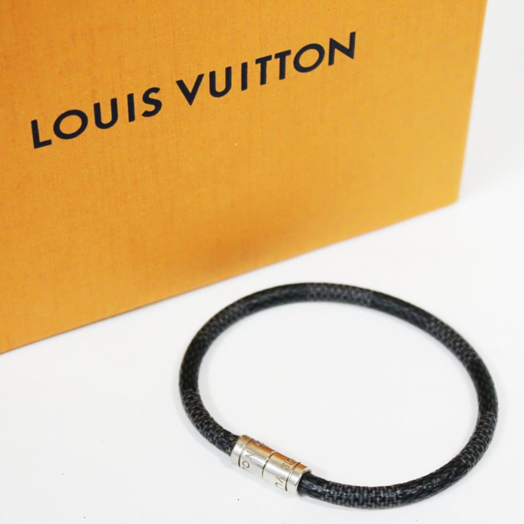 美品 ルイヴィトン ブレスレット ダミエ グラフィット ブラスレ キープイット