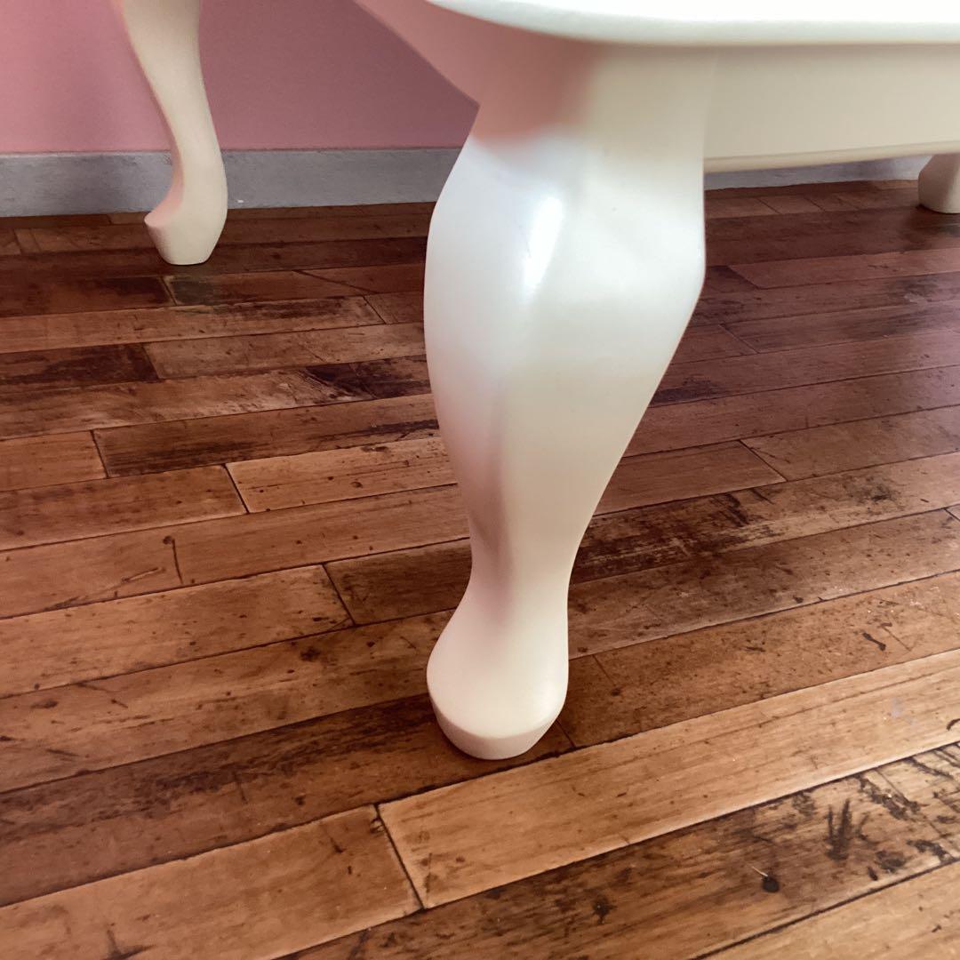 こたつ 猫脚 長方形テーブル 姫系 姫家具 アンティーク風 ねこ脚 猫足