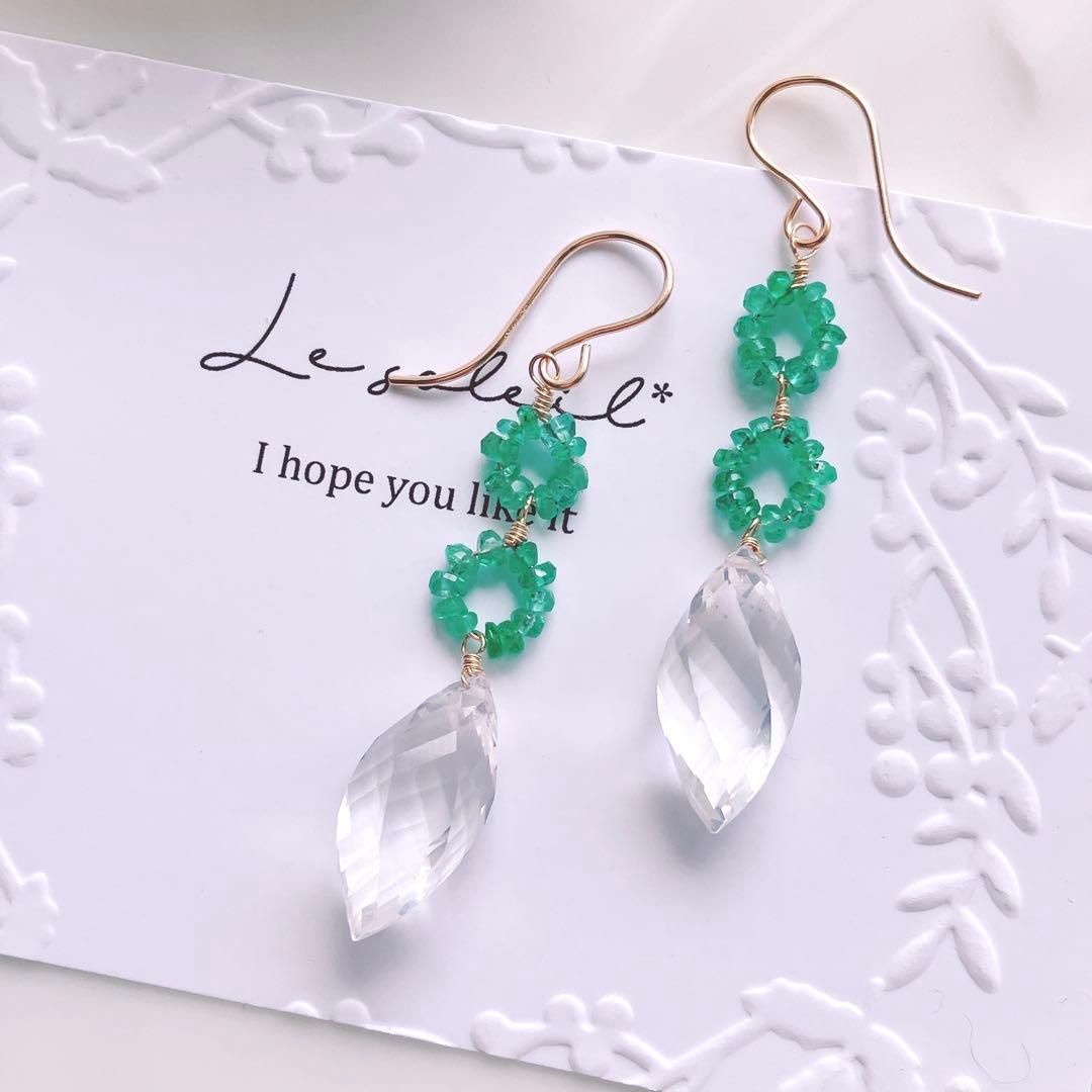 Kaya◆ピーチムーンストーン×淡水パールチャーム✧14kgf