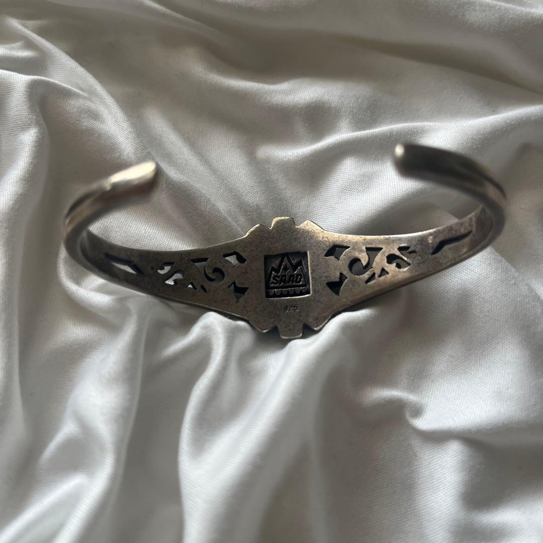 SAAD サード　シルバー925 ブレスレット　バングル　ターコイズ