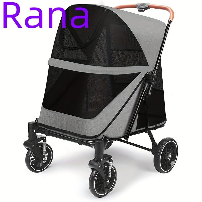 ペットカート 分離型 キャスター付き 犬用ストローラー 組み立て簡単犬用カート