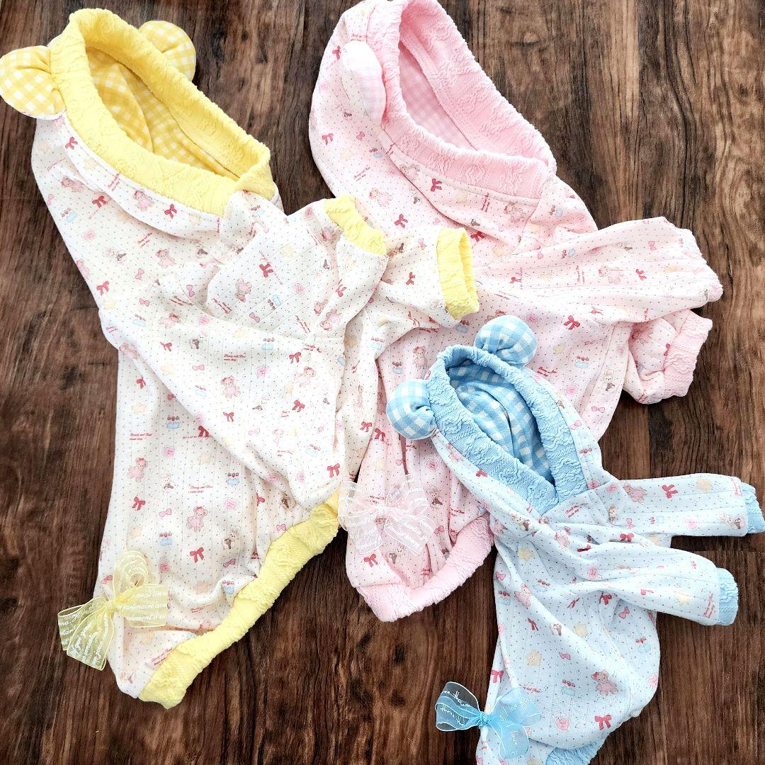 ぴーち様❤️秋冬♡アランニット♡メルヘン♡くま耳♡タンクトップ♡ハンドメイド犬服