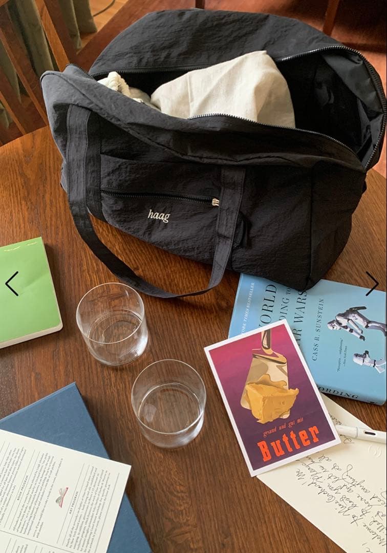 【新品】韓国ブランドhaag(ヘイグ) ダッフルバッグ BLACK 黒