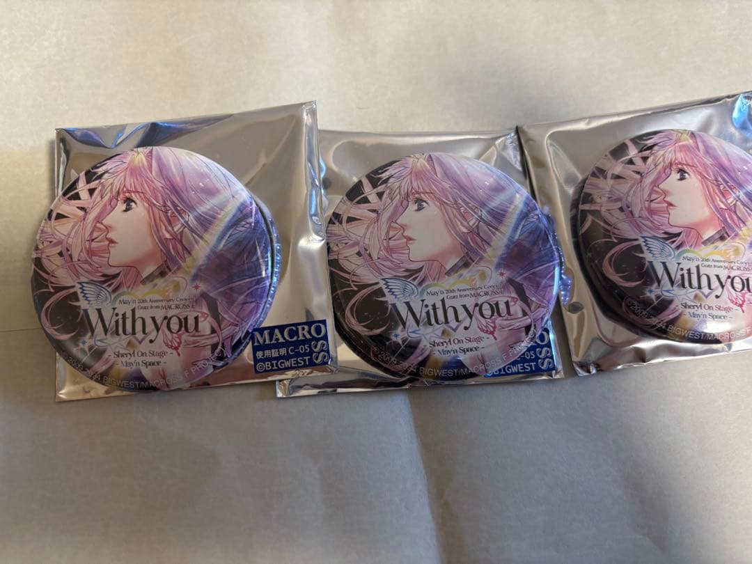 マクロスF シェリル　缶バッジ3個セット
