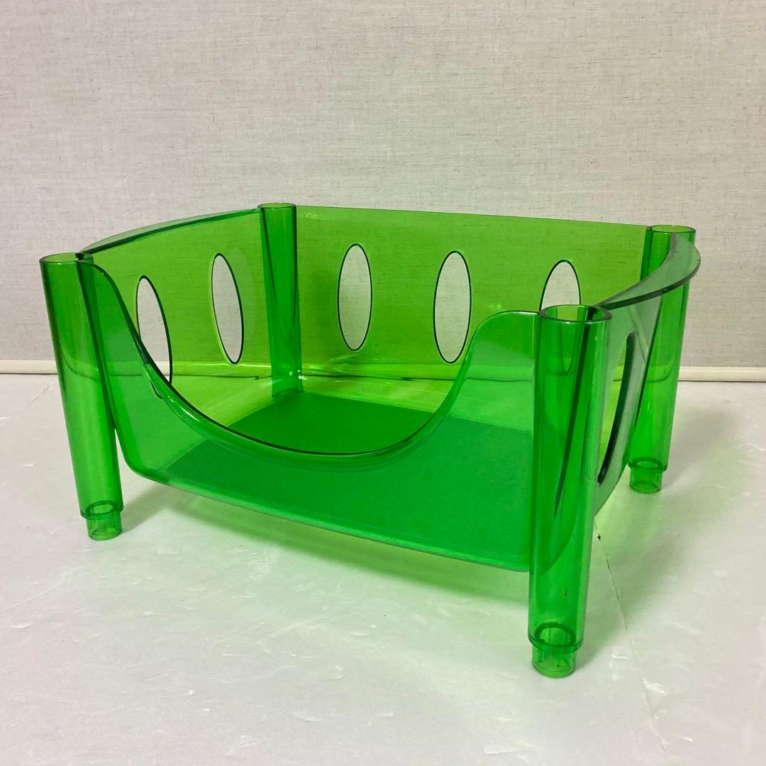 イタリア製 グッチーニ ワゴン ラック バスケット キャスター付き 収納 4段