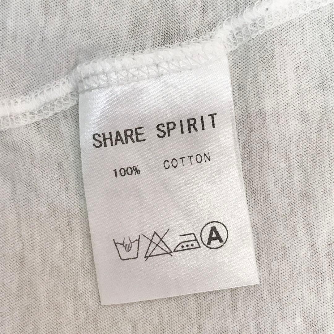 SHARE SPIRIT スカルプリント Tシャツ 半袖 カットソー S3356