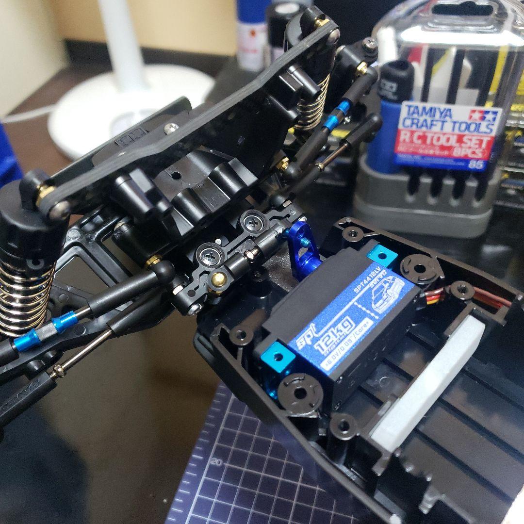 タミヤ DT04 ファイターネクスジェン カスタム サーボ付き、メカレス