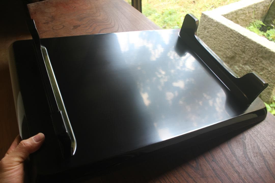 デッドストック！上質黒漆に極上松沈金の映える輪島塗の屠蘇器重箱揃い（検お重