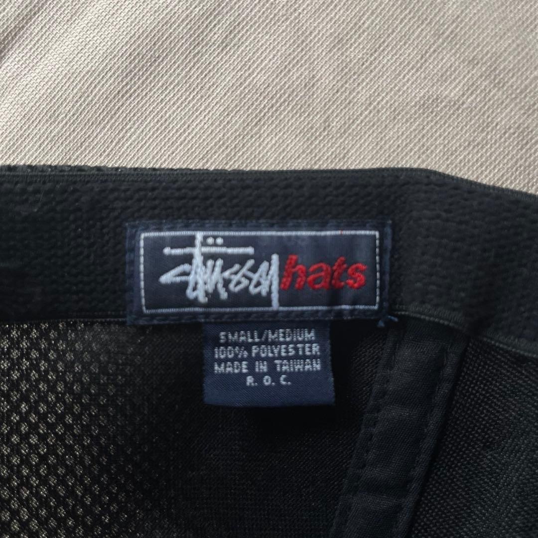 “S刺繍”old stussy 6パネルキャップ メッシュ stussyhats