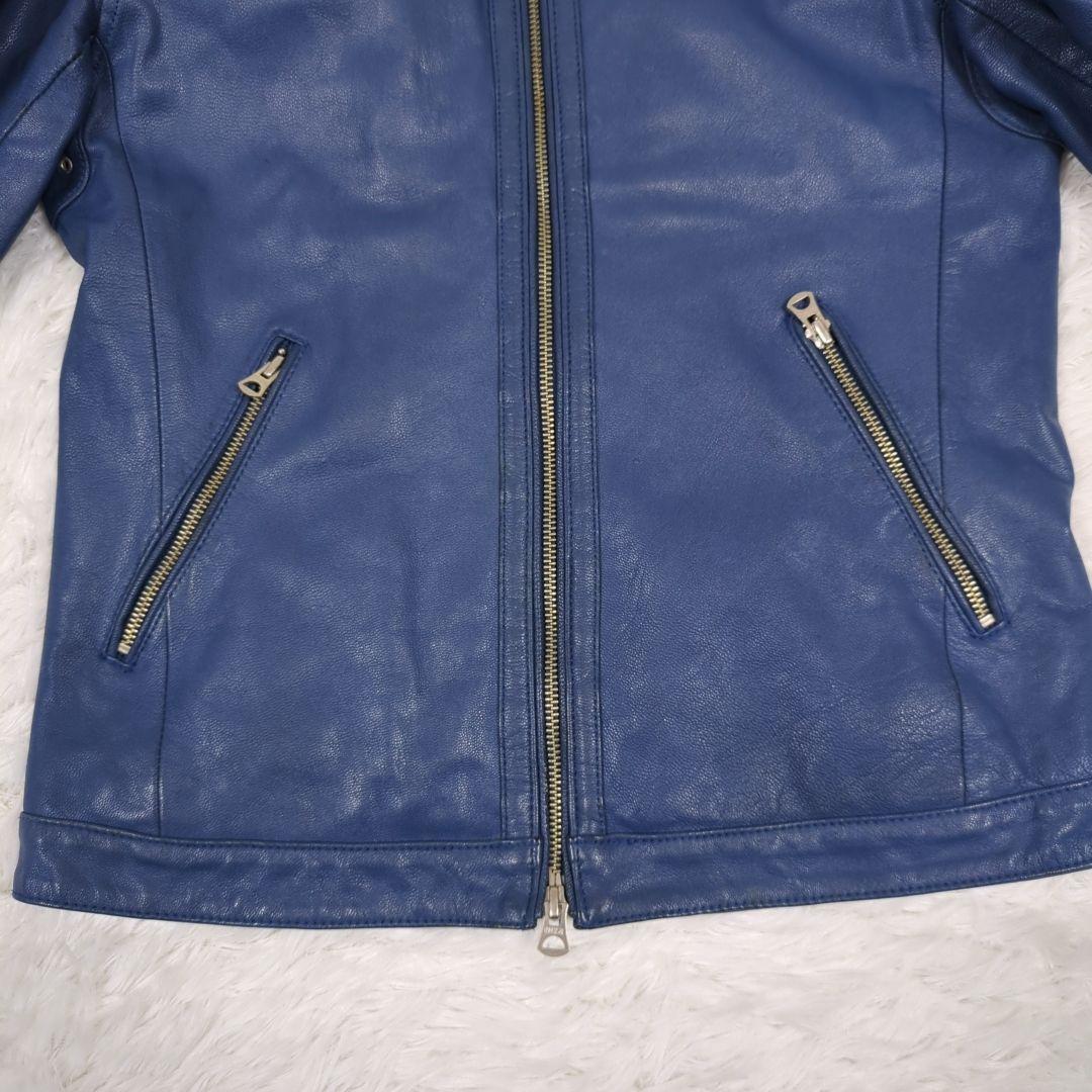 オックスフォード大学【M】希少カラー　リアルレザー　シングルレザージャケット