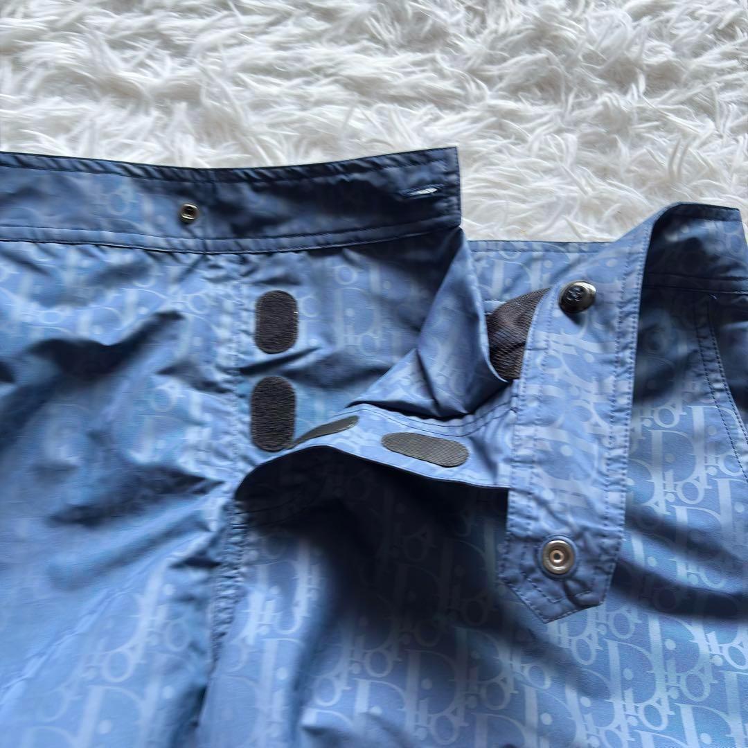 未使用品　ディオール オブリーク スイムショーツ M ブルー 総柄　ロゴ