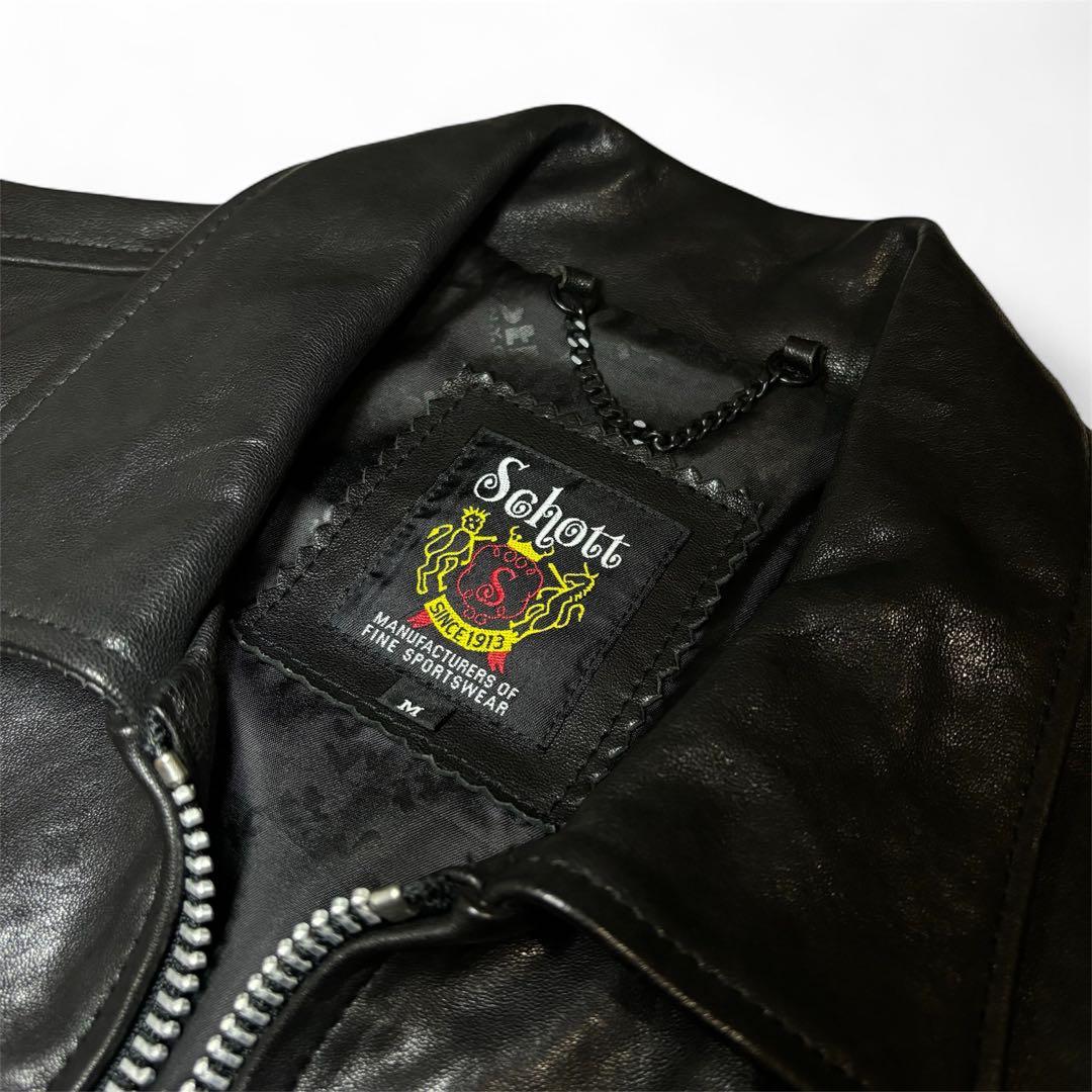 Schott / シングルブレスト ライダースジャケット
