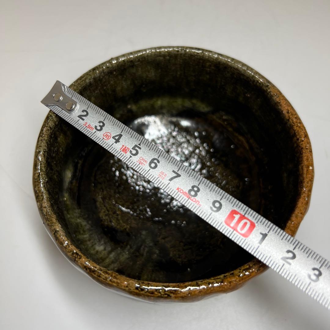 ☆茶3 春日山窯　大樋茶碗　共箱　幅約12㎝　東Y7-1113⑦