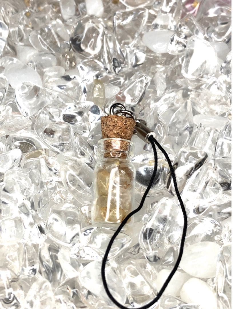 商売繁盛✨ストラップ小瓶✨金運全般✨蛇の抜け殻✨白蛇のお守り【天赦日ご祈祷済】A