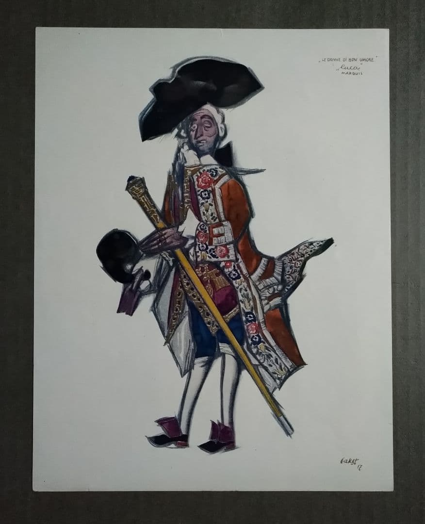 1919年制作のポショワール版画 アンティーク