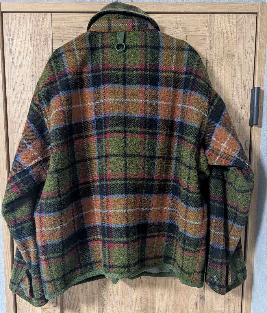 TROW MILL　ウール チェック柄 　ハンティングジャケット