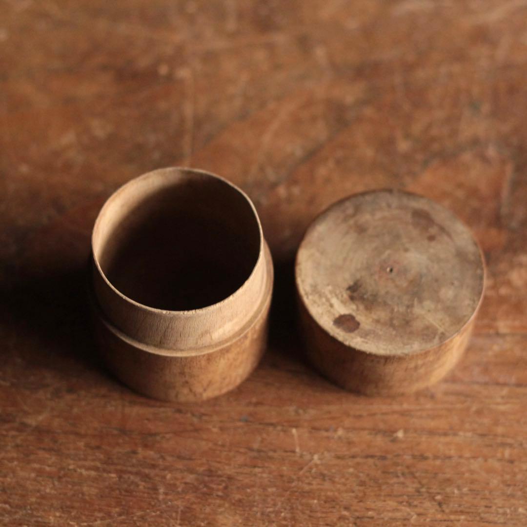 佳き木肌 茶筒 茶入 No.3 茶道具 煎茶道具 古道具 アンティーク