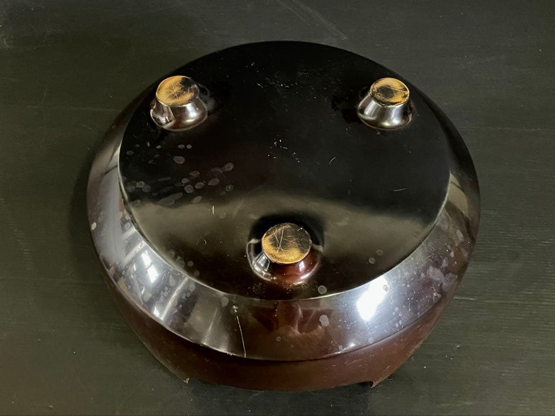 割引‼️「母」 唐銅 面取 風炉 八治良 共箱 茶道具 (1219あ①)