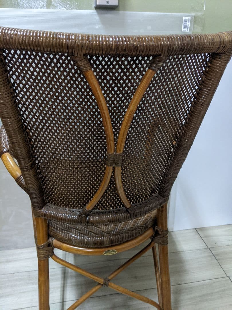 KAZAMA カザマ ラタン チェア 椅子 籐 アームチェア 肘付き