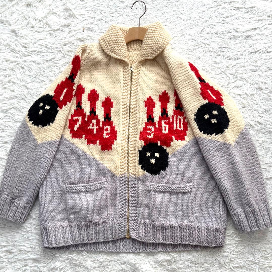 【超希少】 50s ボーリング カウチン カーディガン CROWN フリーサイズ