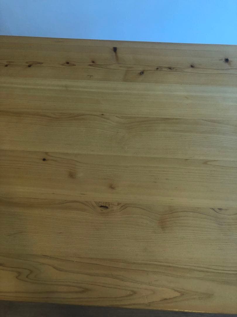 kanademono ウッドテーブル　Square 鉄脚　ホワイト　135×80