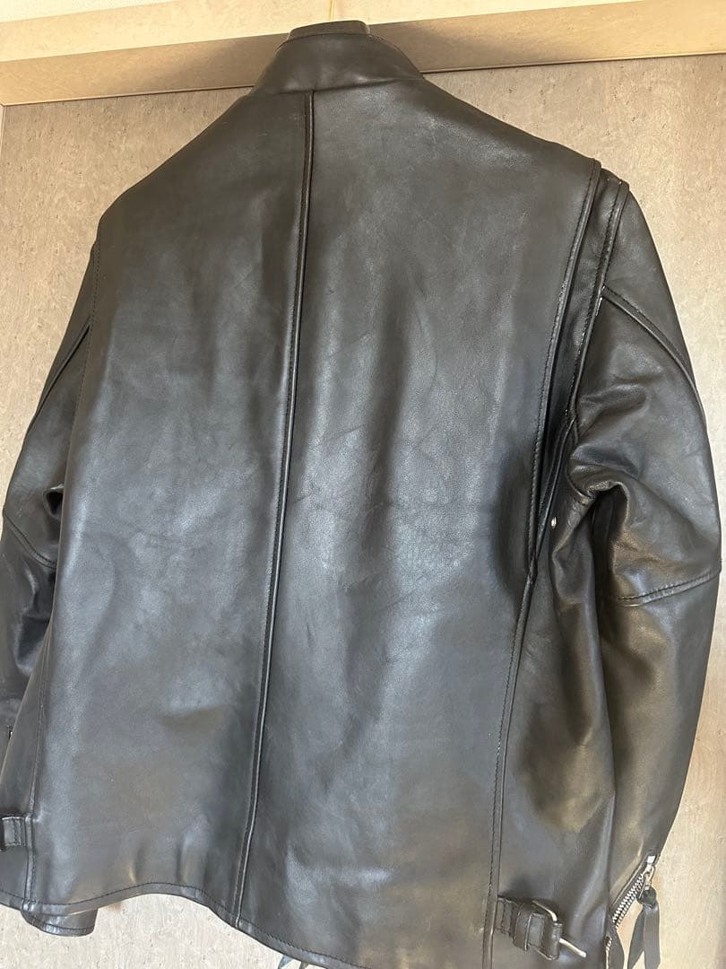 ぽ*ず様 未使用 N.Y.C. ショット CLASSIC RACER 羊革レザー