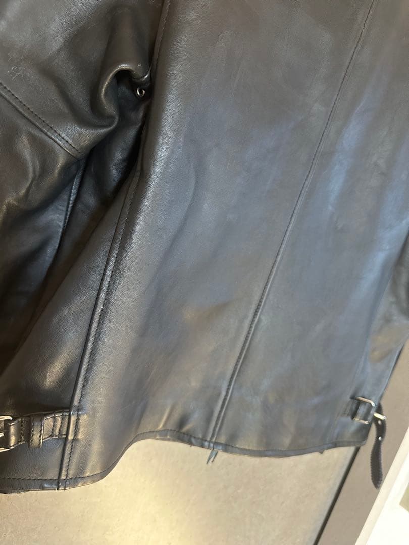 ぽ*ず様 未使用 N.Y.C. ショット CLASSIC RACER 羊革レザー