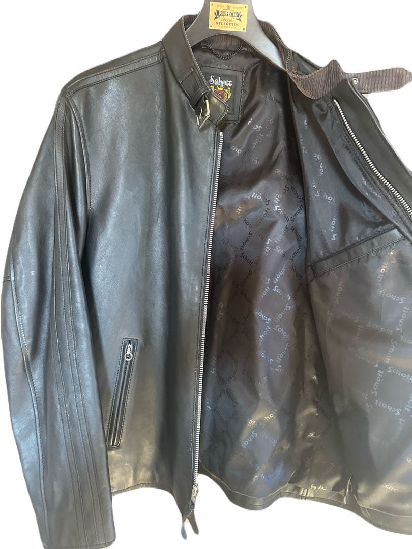 ぽ*ず様 未使用 N.Y.C. ショット CLASSIC RACER 羊革レザー