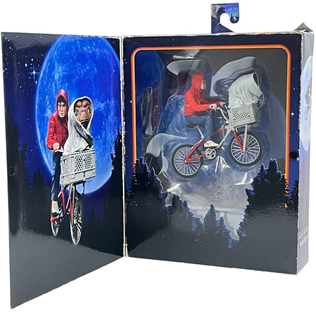 【40周年記念モデル】NECA E.T. エリオット＆E.T.自転車 フィギュア