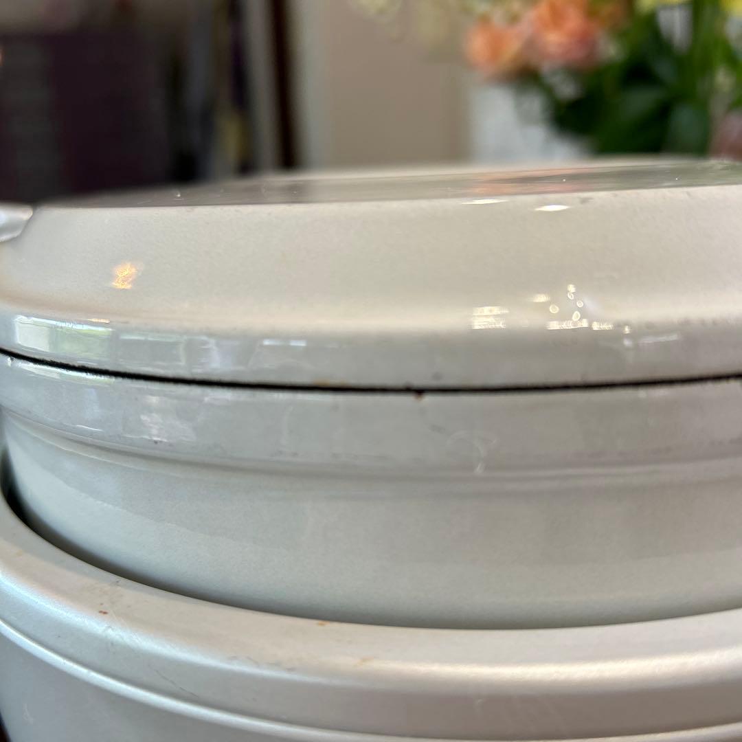 お値下げ　バーミキュラ　ライスポット　シーソルトホワイト　3合炊き　美品