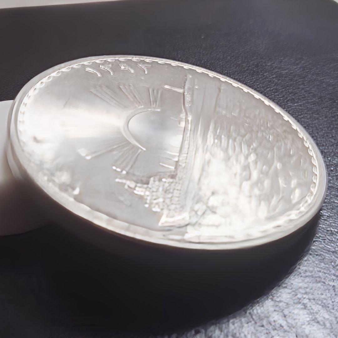 1973年 イラク銀貨 1ディナール 石油国有化記念銀貨 タンカー 大型銀貨