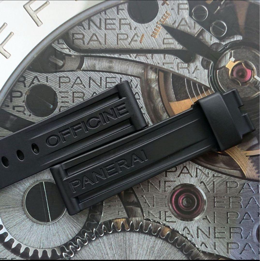 オフィチーネ パネライ 純正ラバーベルト ブラック XL