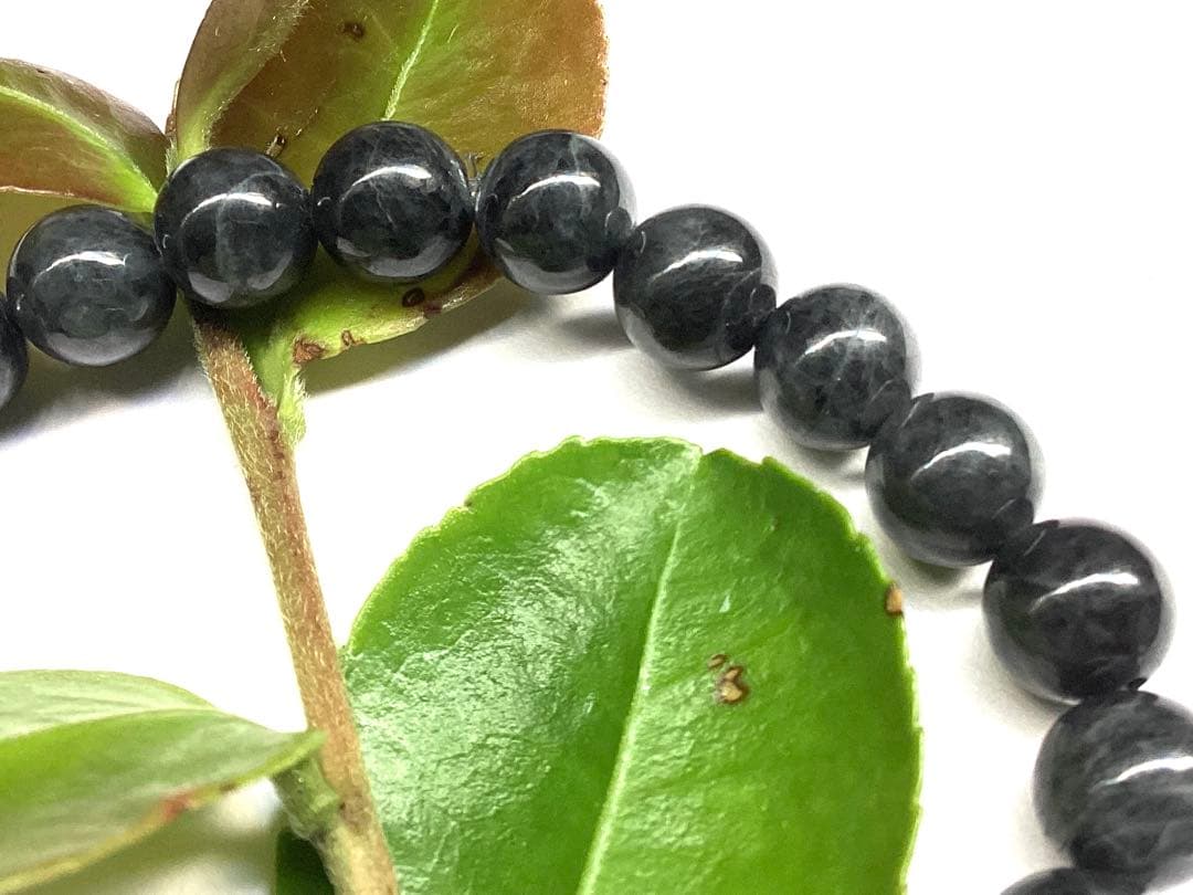 ✳激貴重ブレスレット　ガネッシュヒマール水晶*ドクロ&糸魚川翡翠*薄墨色　鑑別書