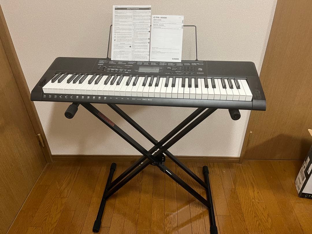 CASIO CTK-3500 電子キーボード 折りたたみスタンド付き