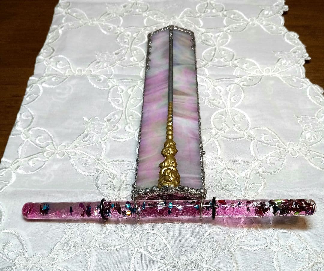 ＊「ペット、喫煙者無し」　万華鏡ステンドグラス　ガラス製カレイドスコープ