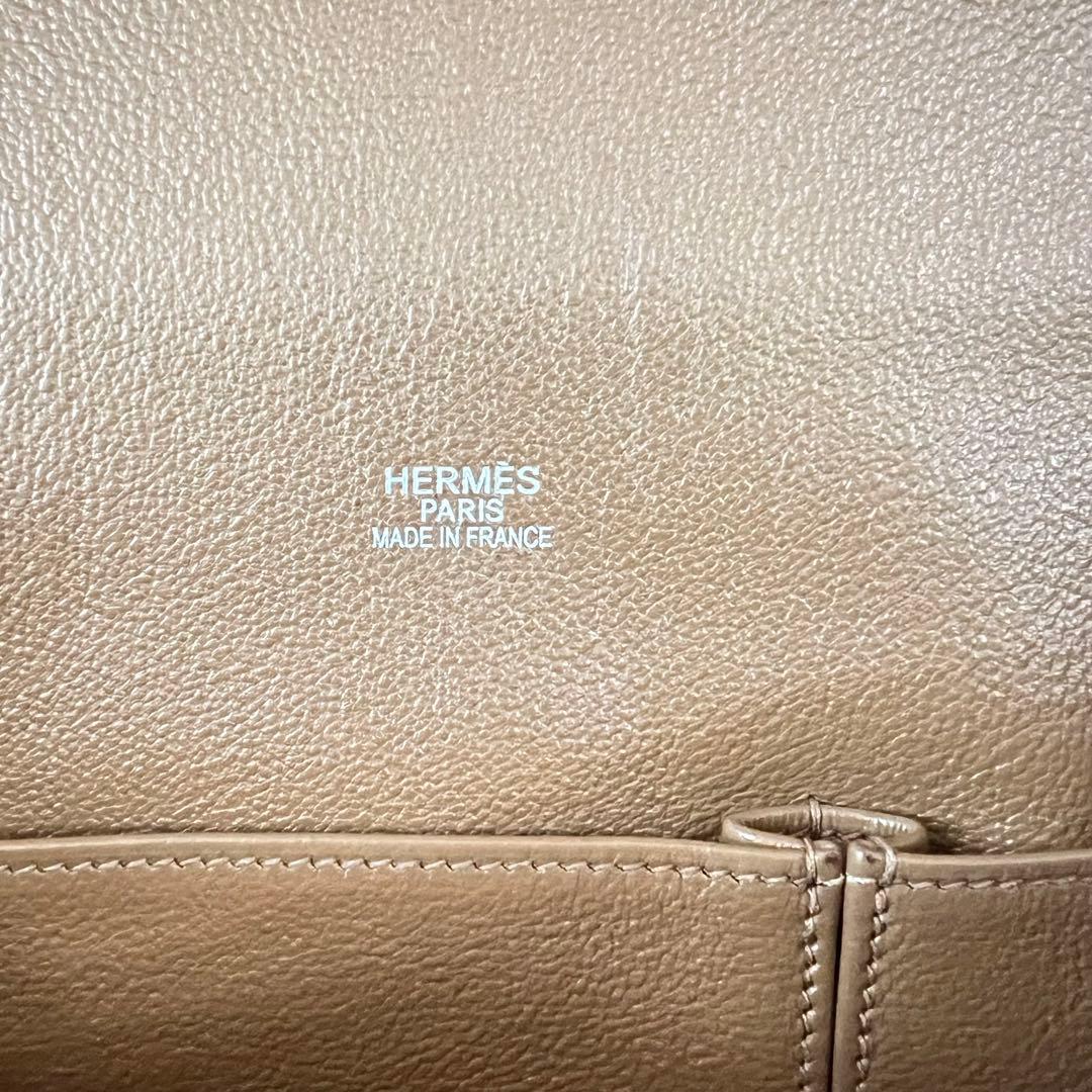 【スカーフ・カデナ付】HERMES ショルダーバッグ　ジプシエール　ブラウン