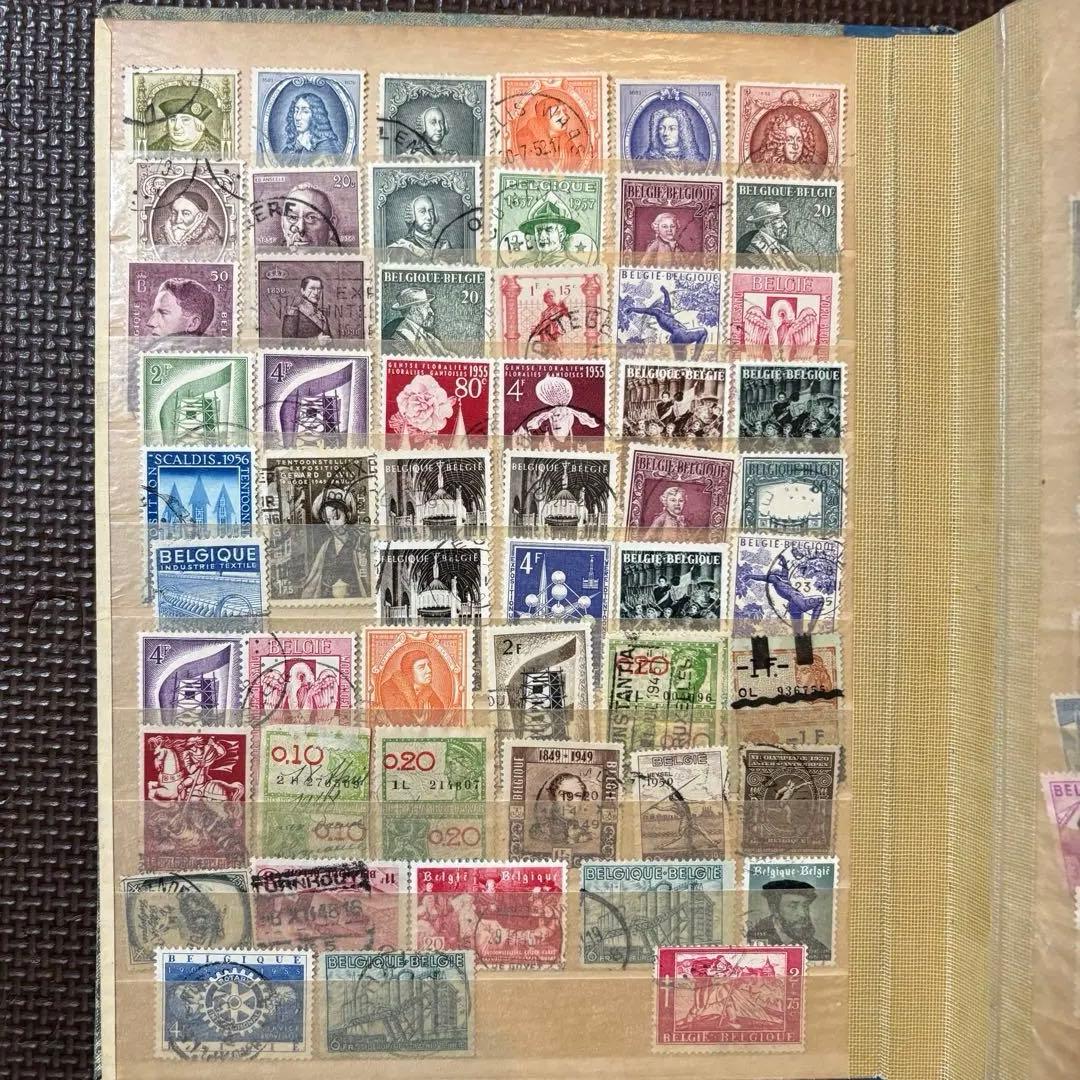 海外切手　使用済切手　まとめ　コレクションブック　20ページ