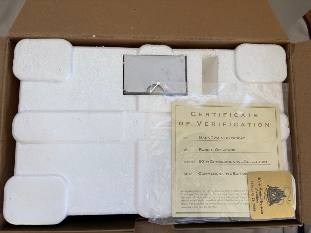 オルショウスキー 蒸気船マークトウェイン号 TDL50周年記念 フィギュア