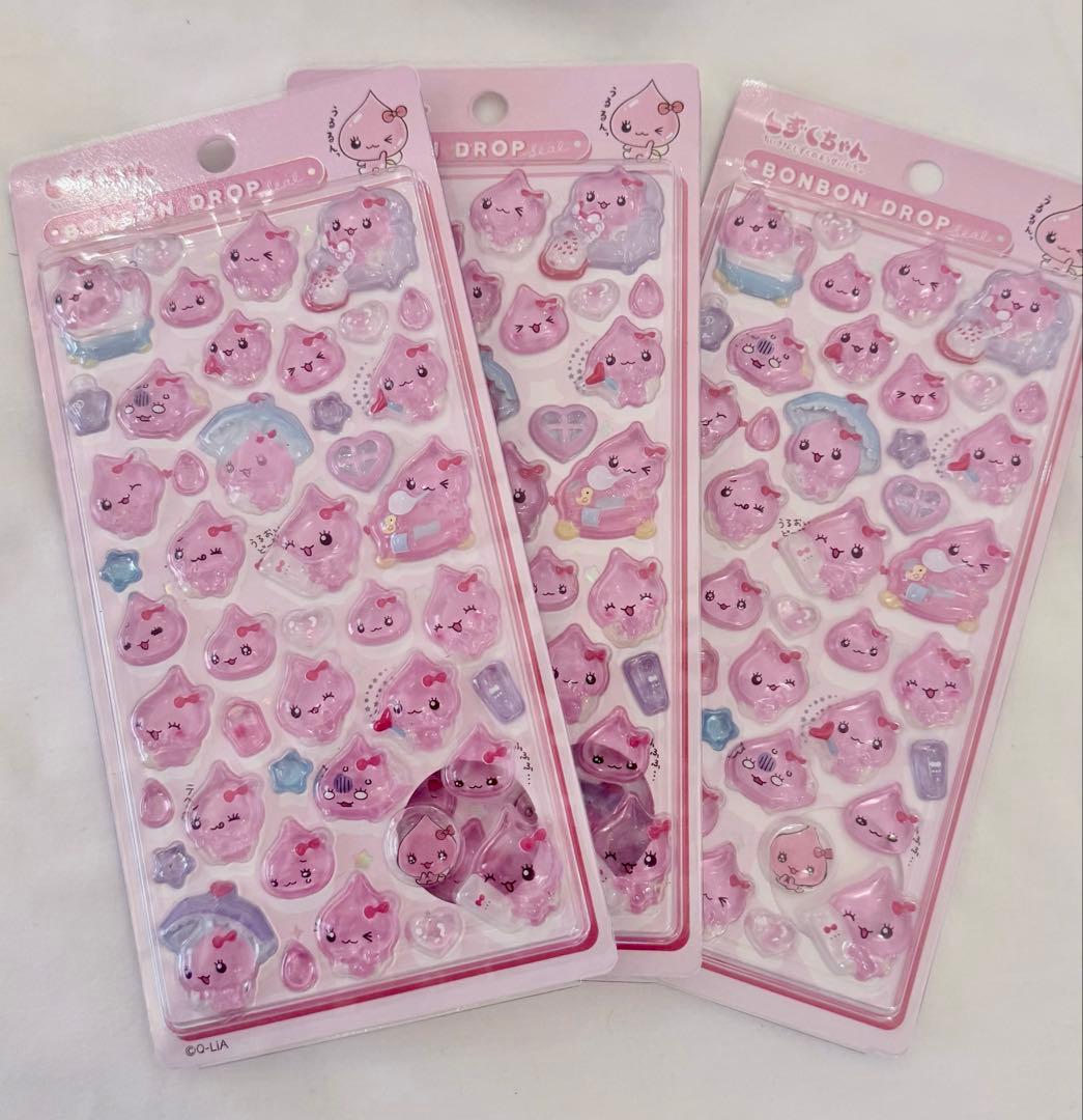 【海外/ボンボンドロップシール】しずくちゃん 6種 まとめ売り