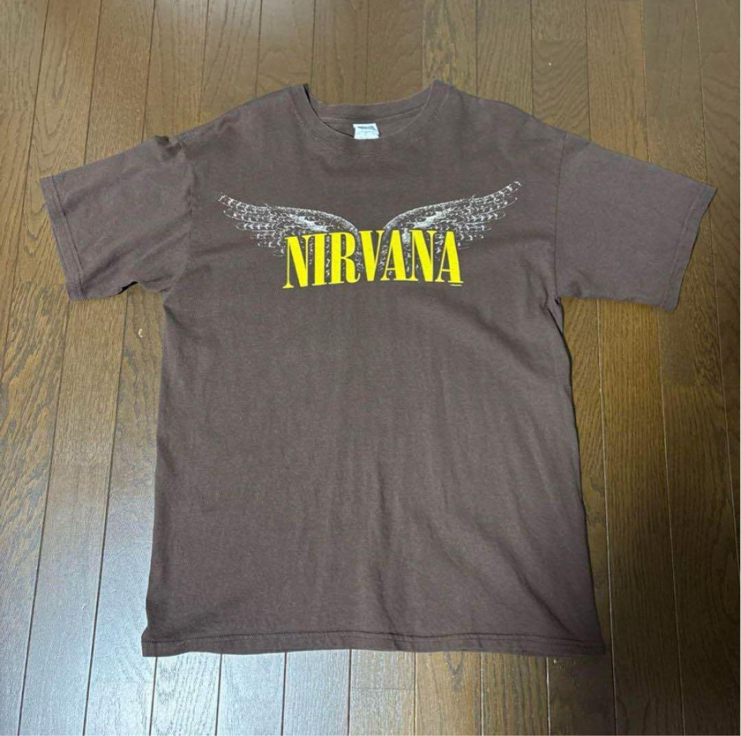 nirvana anvil Tシャツ カートコバーン ブラウン L