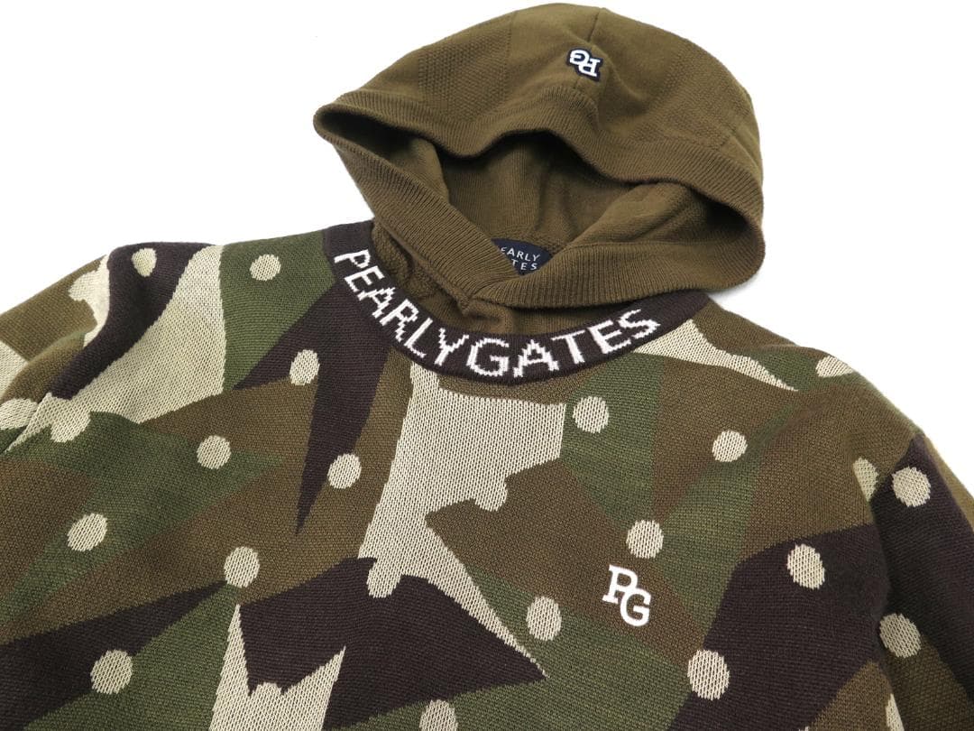 新品●パーリーゲイツ●インナーニット付き　カシミヤタッチ　ニットプルオーバー　M