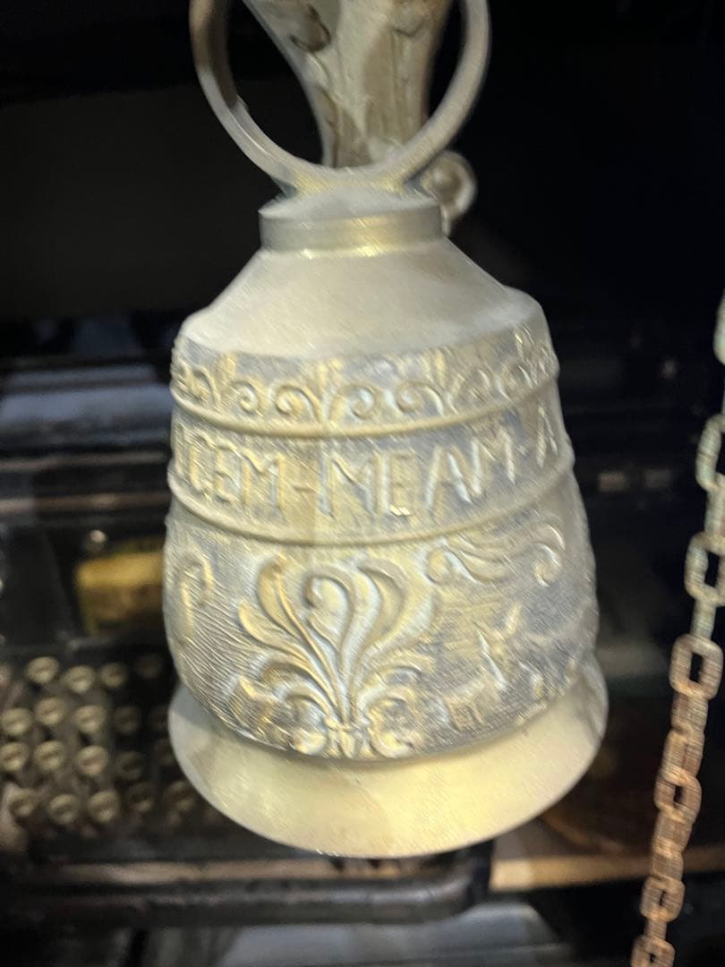 82です アンティーク真鍮製ドアベル、フランス製ドアベル、