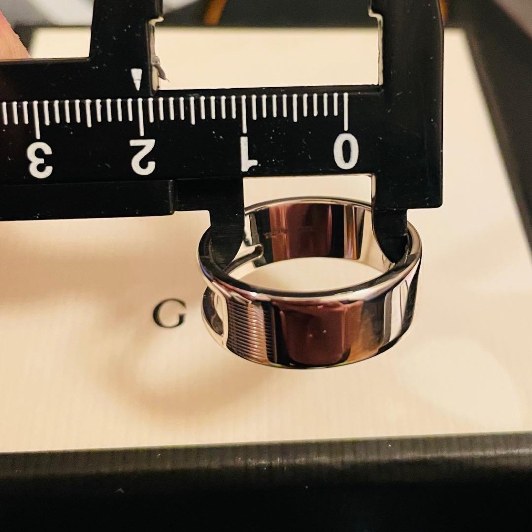 GUCCIリング 24号 カットリング カットアウト スターリングシルバー925