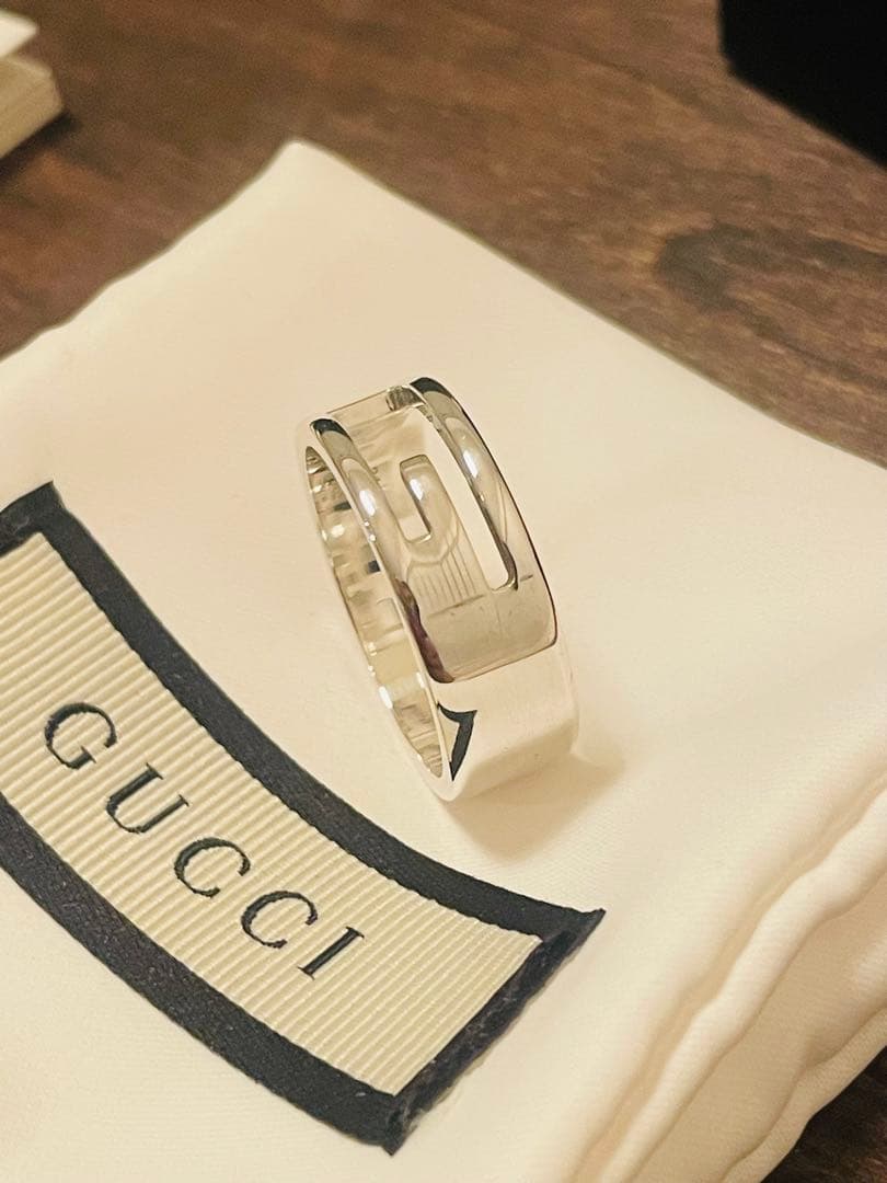 GUCCIリング 24号 カットリング カットアウト スターリングシルバー925
